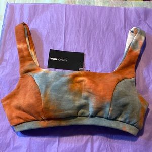 Fashion Nova  Crop Top Tie Dye Size S